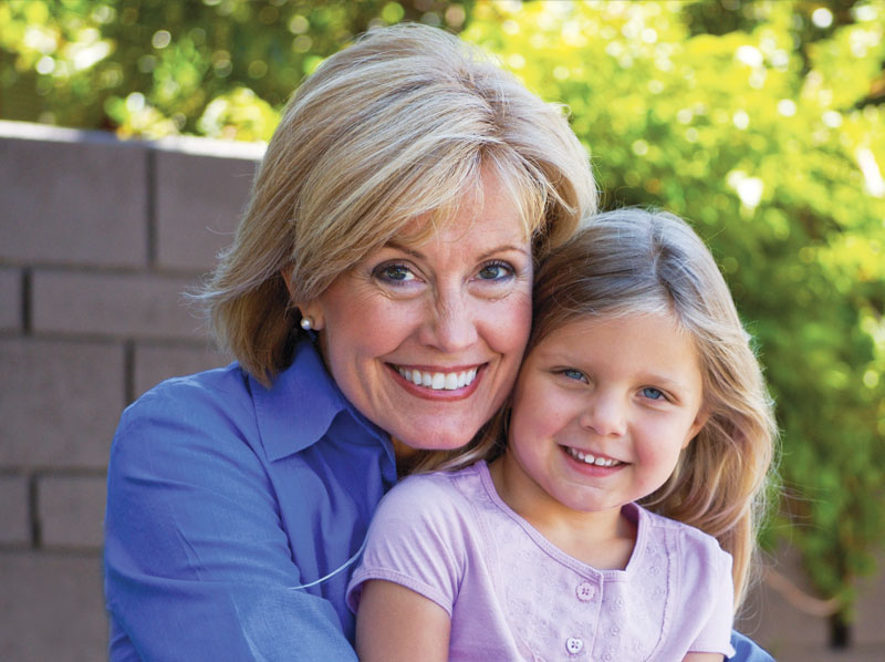 grandmother and grandaughter