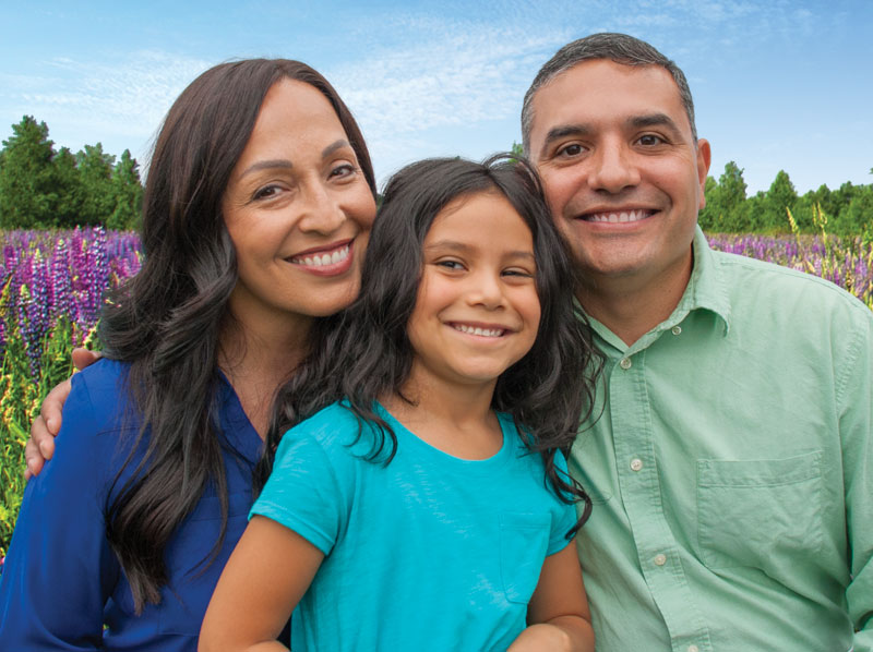 smiling family