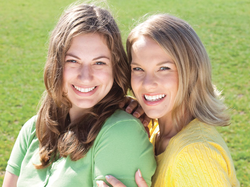 two smiling ladies